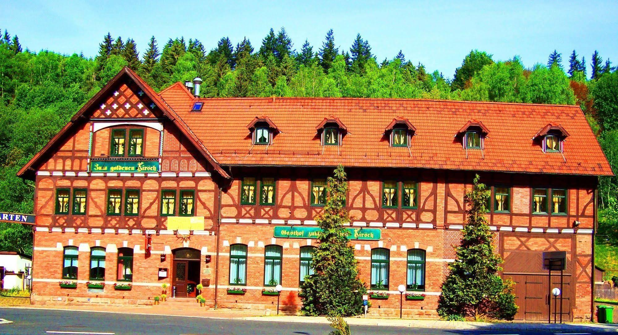 Hotel Zum Goldenen Hirsch Sankt Kilian Exterior photo